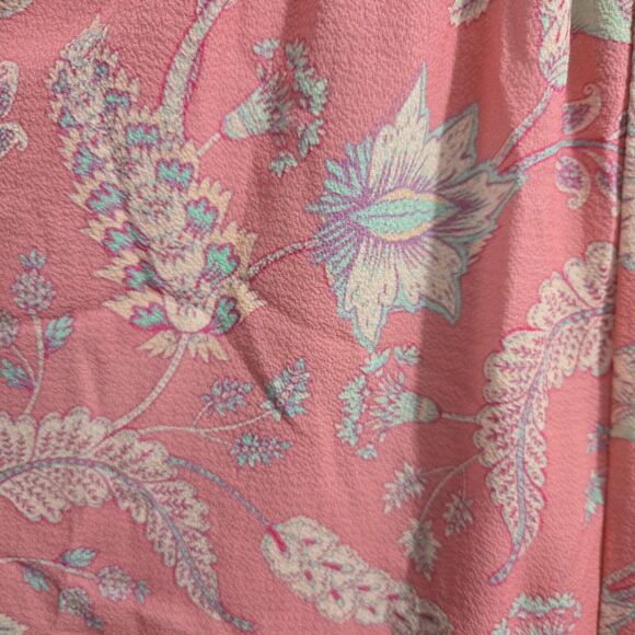 BooHoo Women 6 Paisley Print Wrap Strappy Wide Leg Jumpsuit NWT - Picture 9 of 16